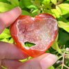Carnelian Geode Heart
