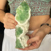 Drewsy Semi Raw Green Fluorite tower