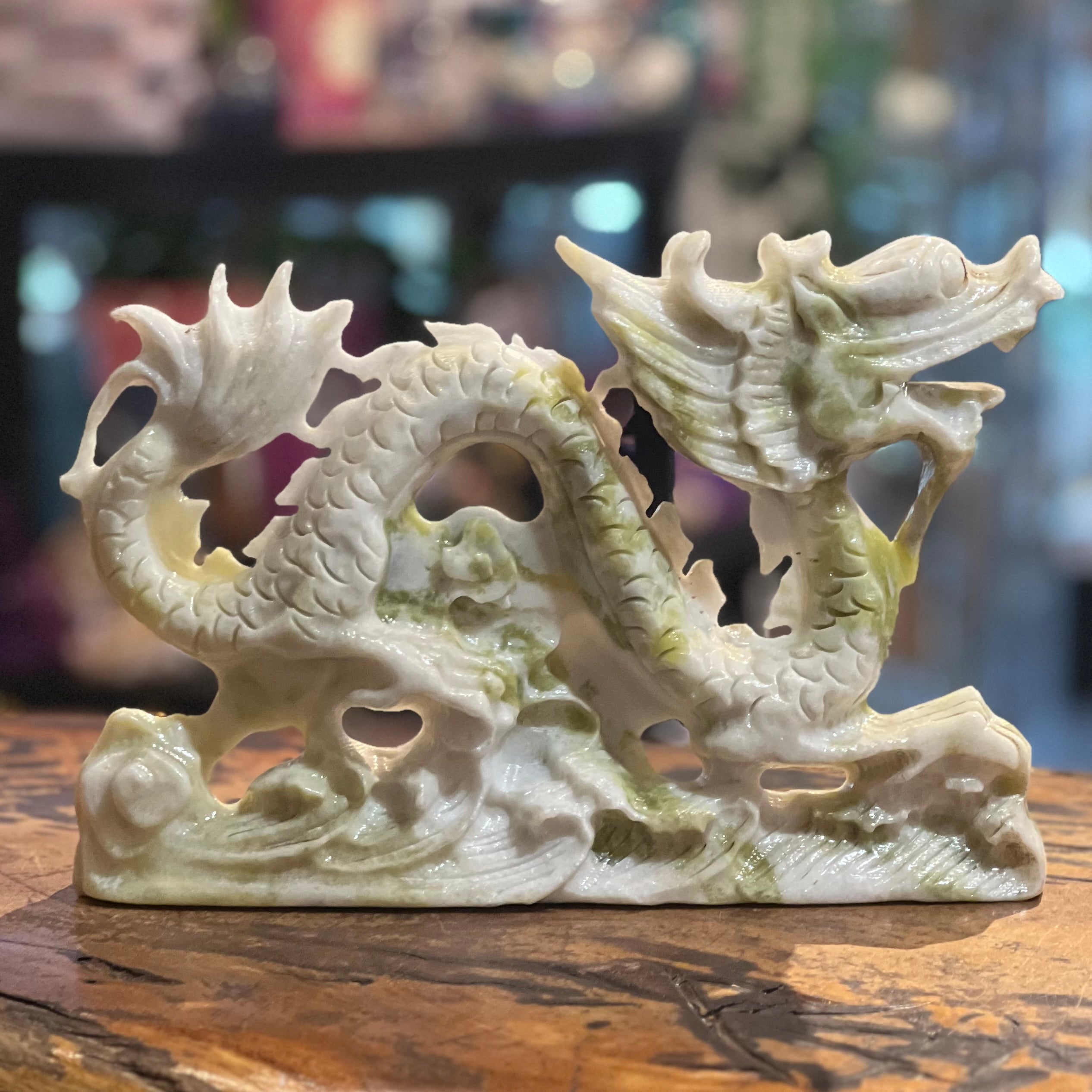 New Jade Dragon Carving