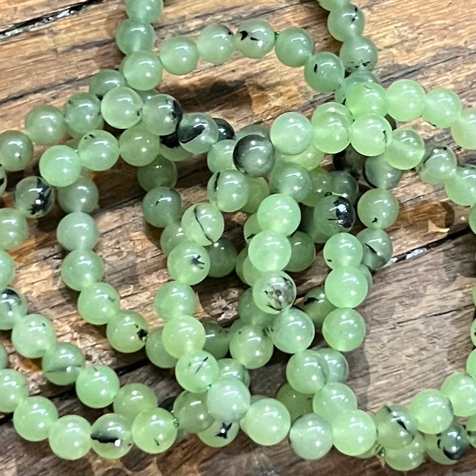 Prehnite Beaded Bracelet