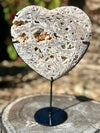 Sphalerite Heart Carving on Stand