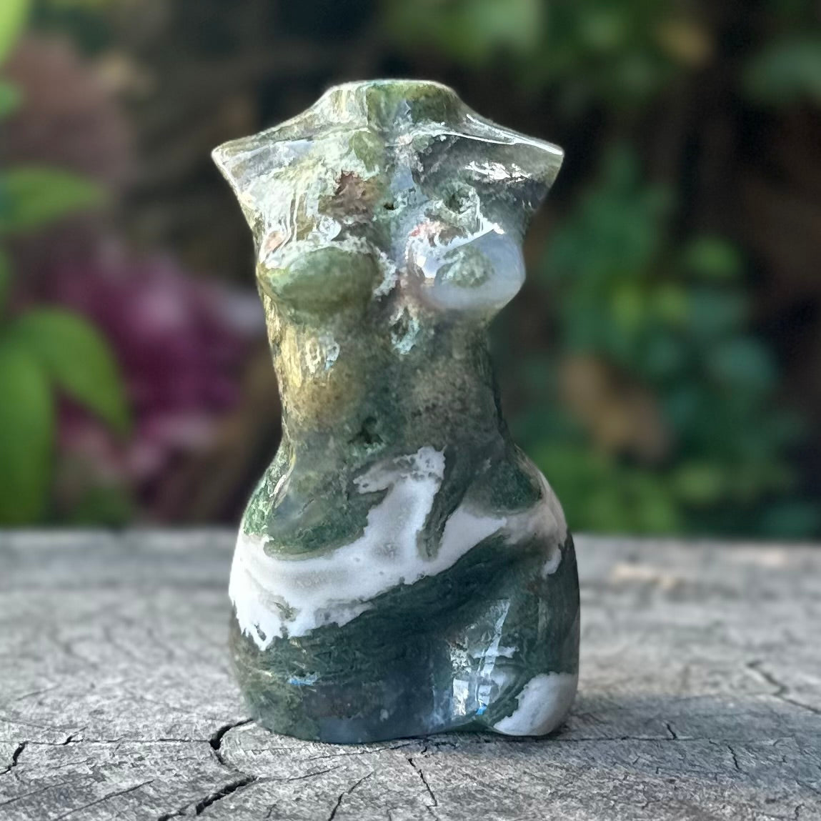 Moss Agate Goddess ~ Mini Lady Body (4)
