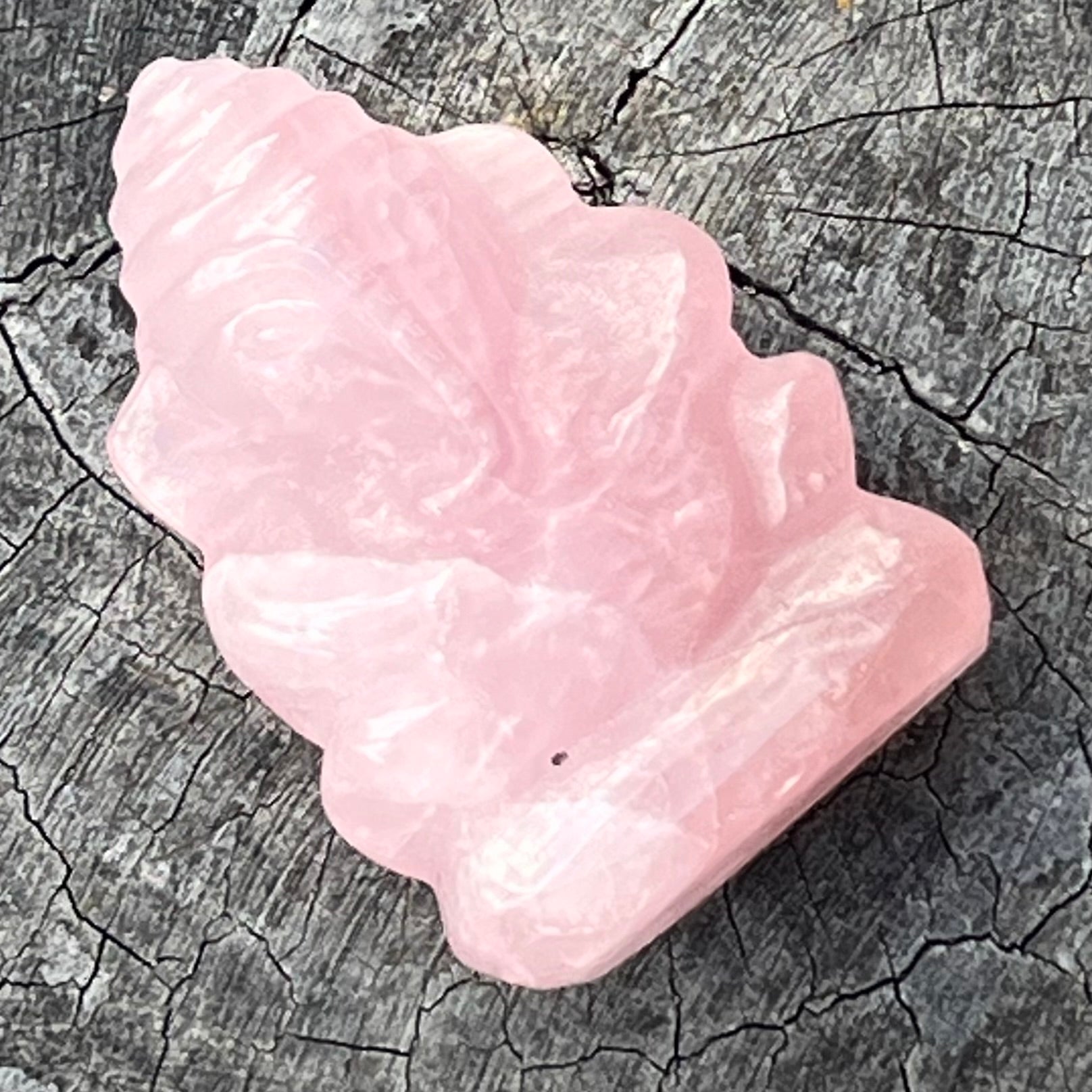 Rose Quartz Ganesha Carving