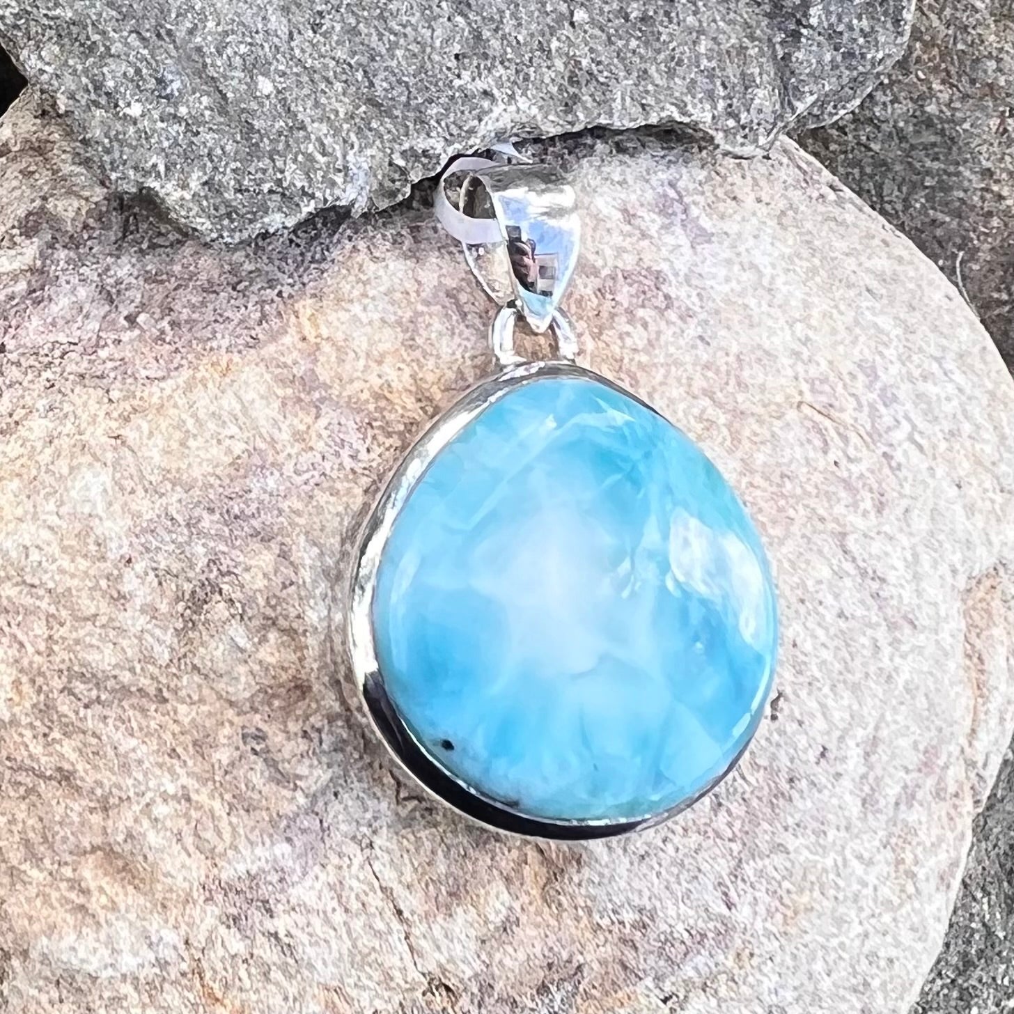 Larimar ~ Sterling Silver Pendant