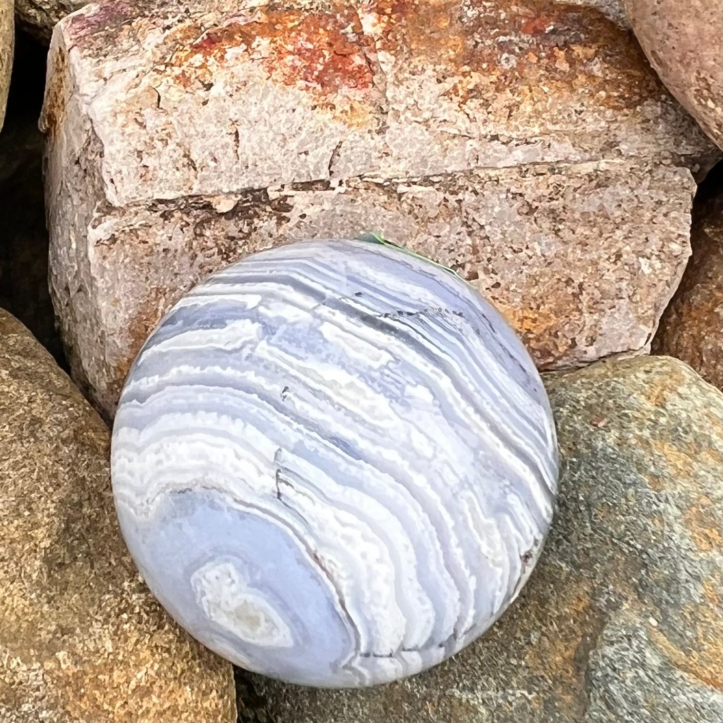 Blue Lace Agate Sphere ~ Specialty Crystal