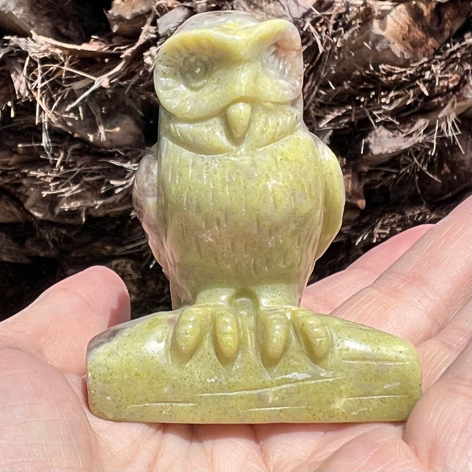 Green Opal Owl