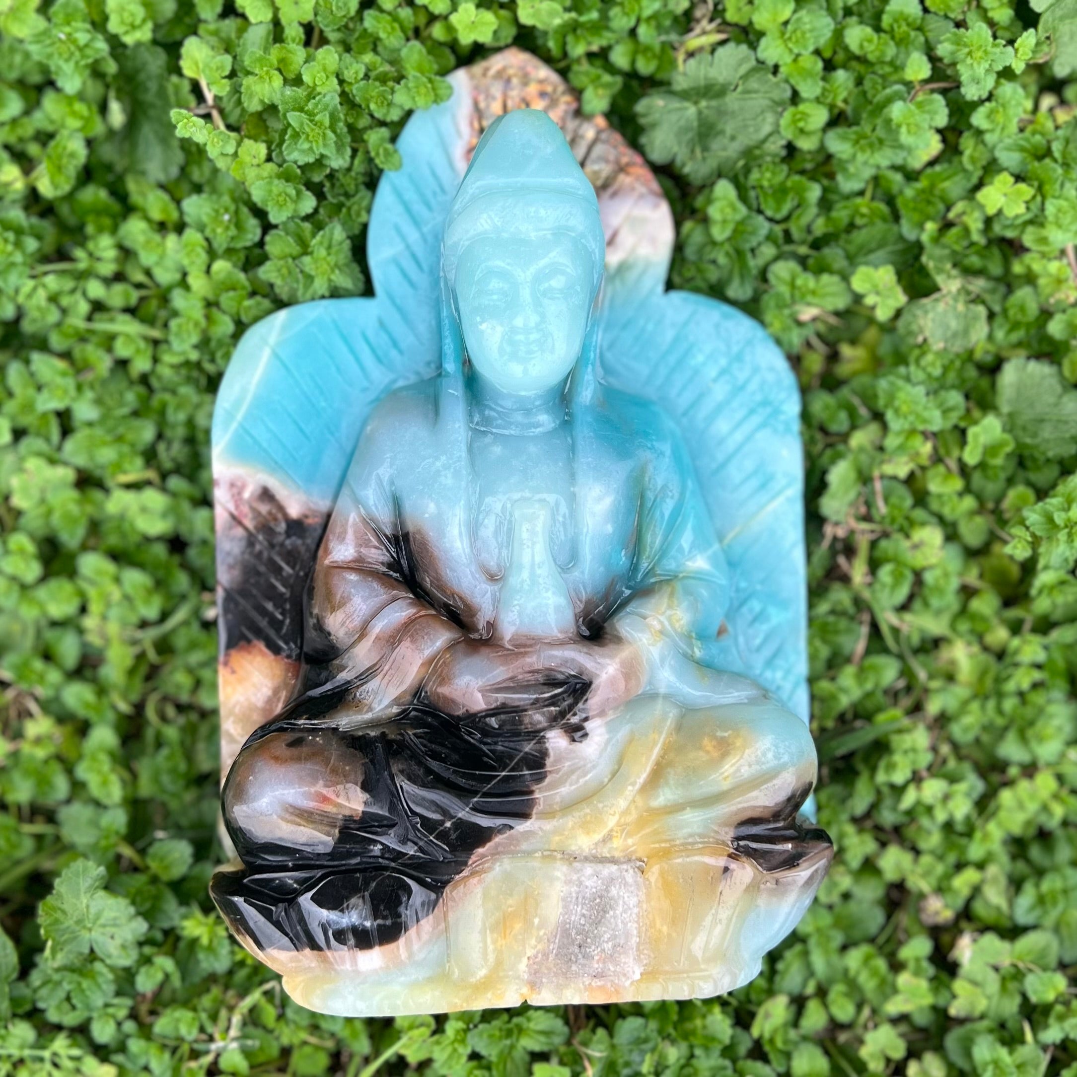 Aragonite Buddha Carving