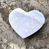 Blue Lace Agate Semi Raw ~ Heart