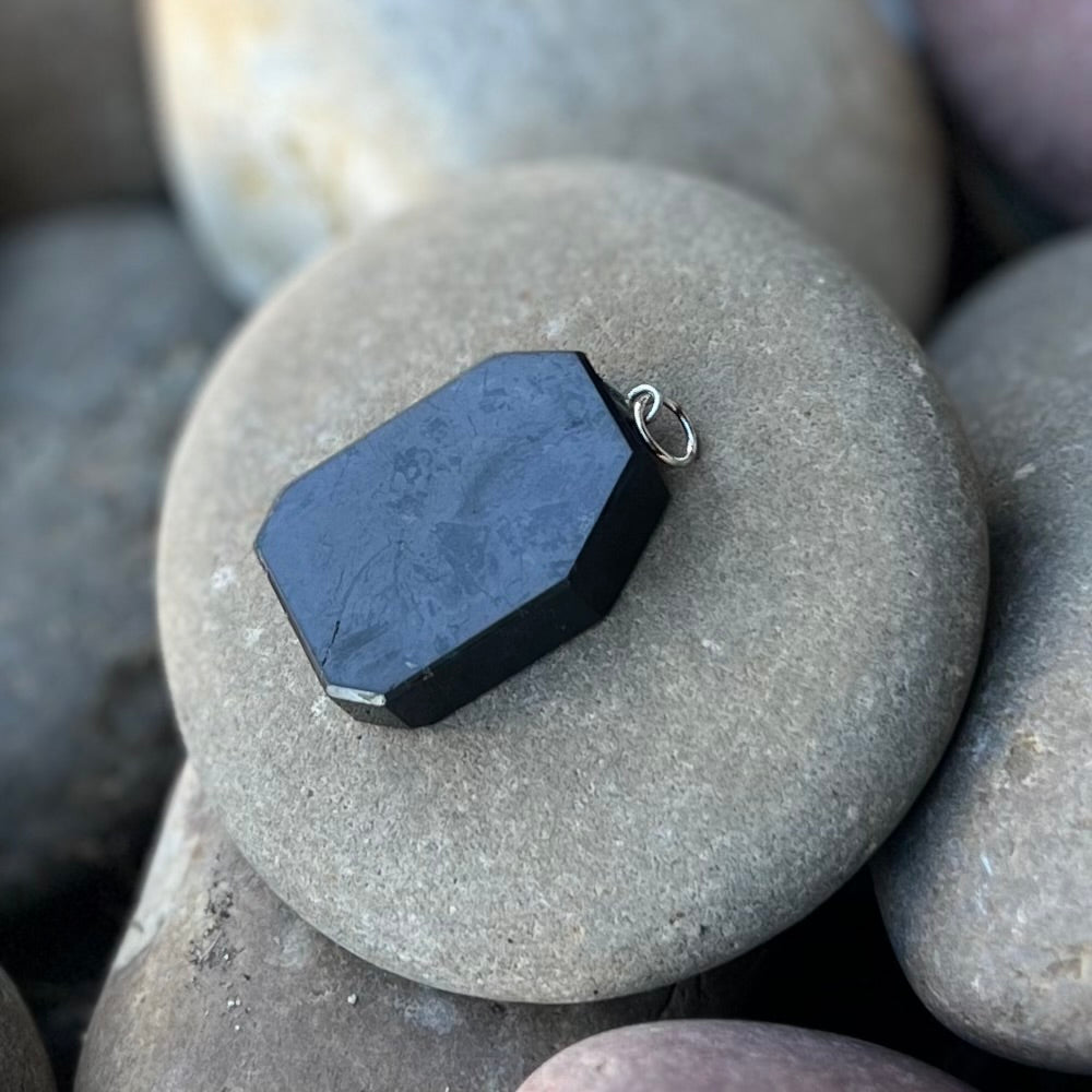 Shungite Disc Pendant