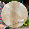 Medicine Drum Large - Goat Skin ~ White