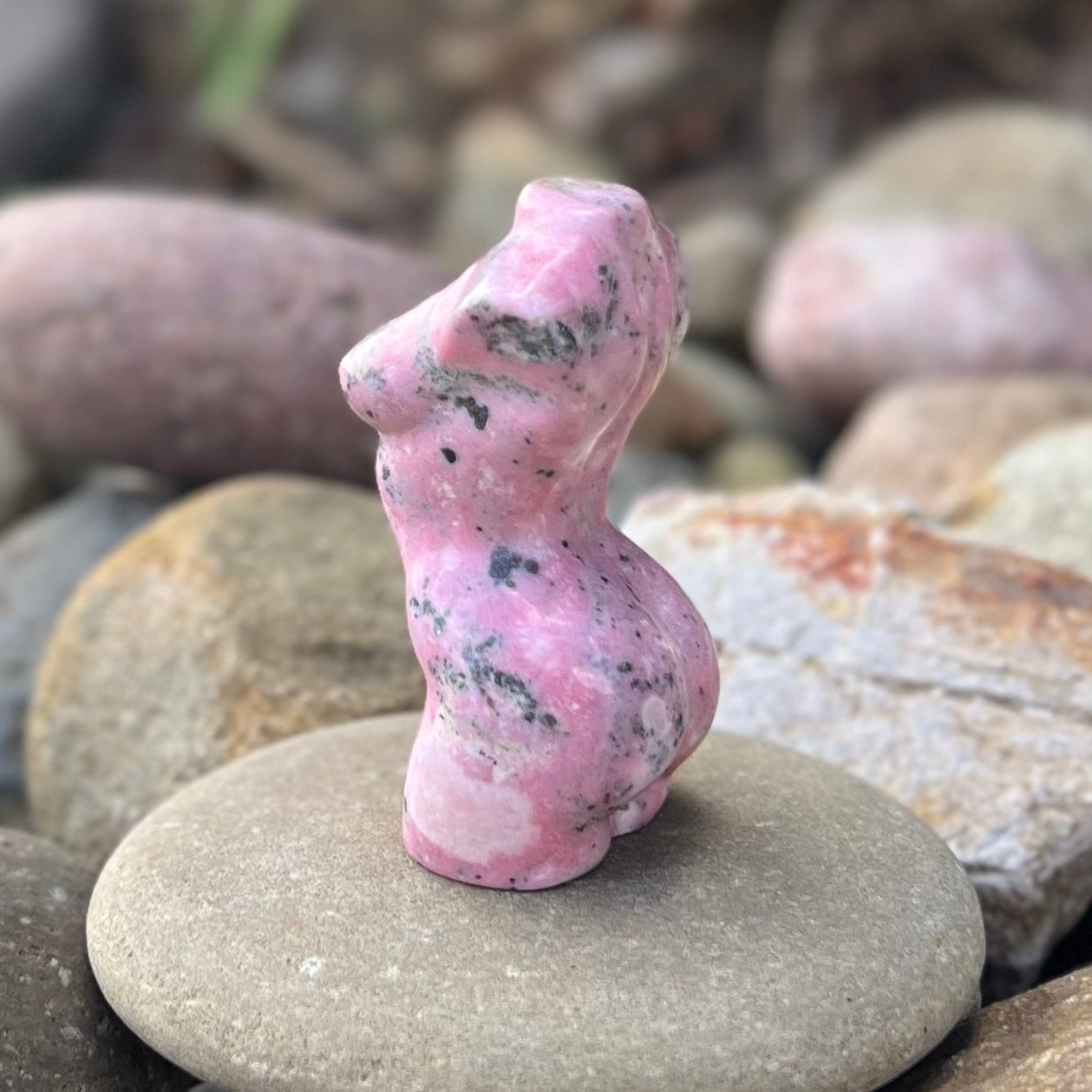Pink Opal ~ Lady Body Carving ~ 1
