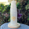 Selenite Cleansing & Charging Lamp ~ Tower Large ~ Tree of Life