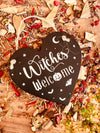 Witchy Heart Hanger ~ Witches Welcome