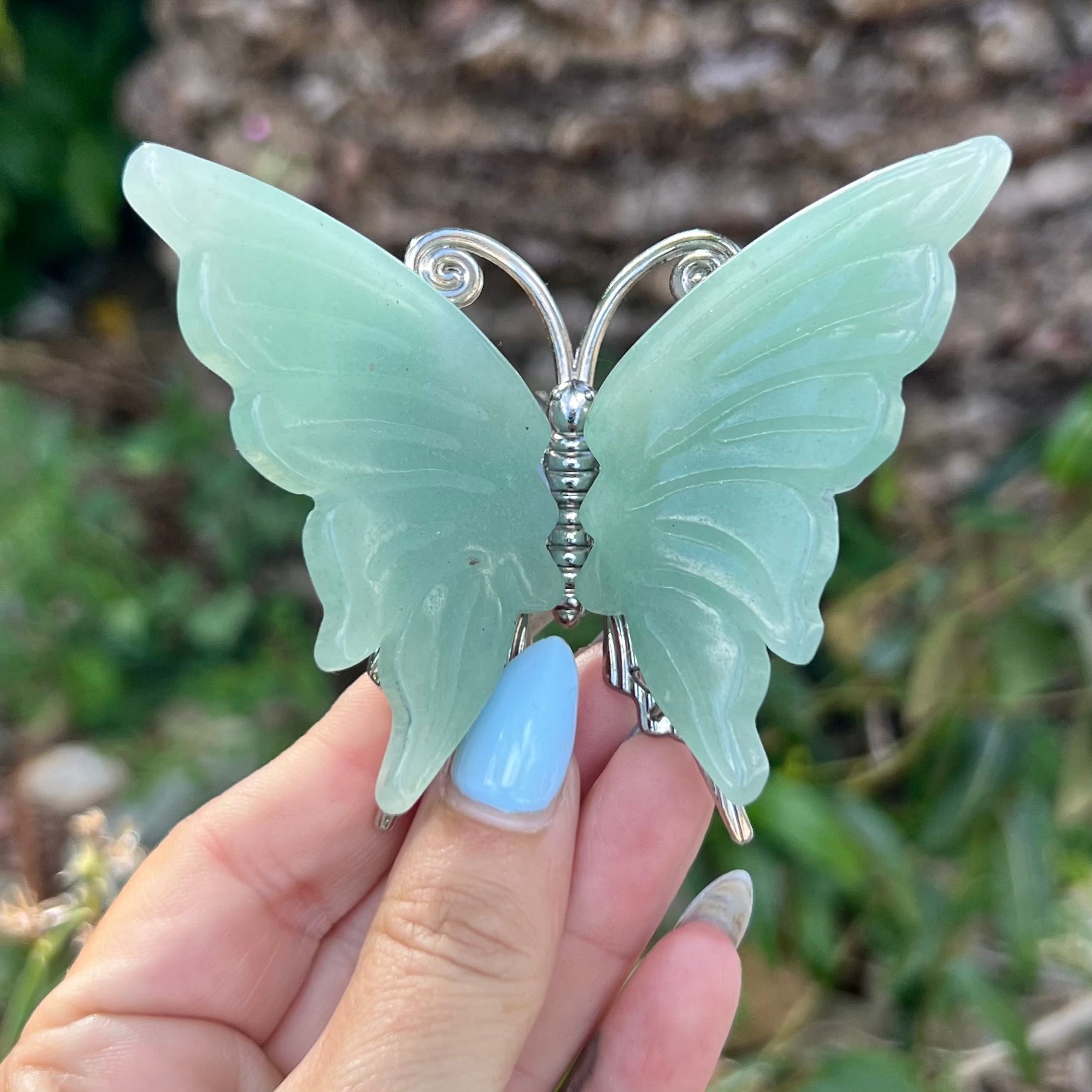 Green Aventurine Butterfly