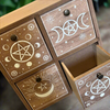 Wiccan Wooden Trinket Drawers