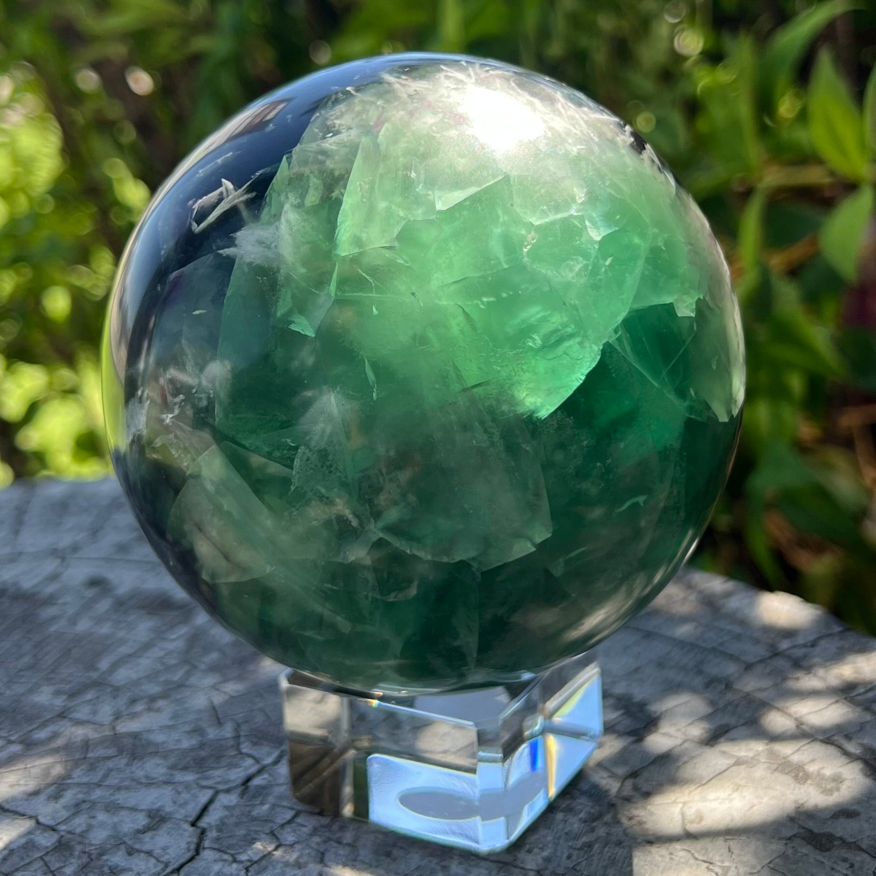 Rainbow Fluorite Sphere