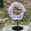 Amethyst Portal on Metal Stand