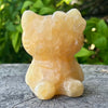Calcite Hello Kitty Carving