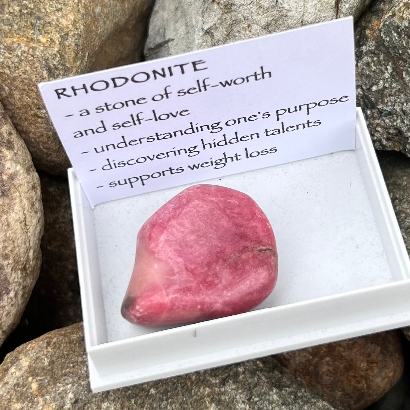 Rhodonite ~ Specialty Boxed Crystal