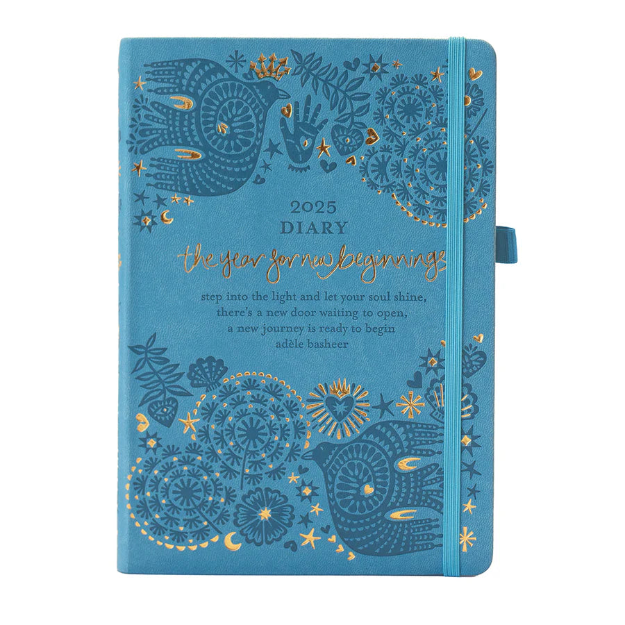 Intrinsic 2025 Diary Planner | The Year for New Beginnings - Denim Days Blue