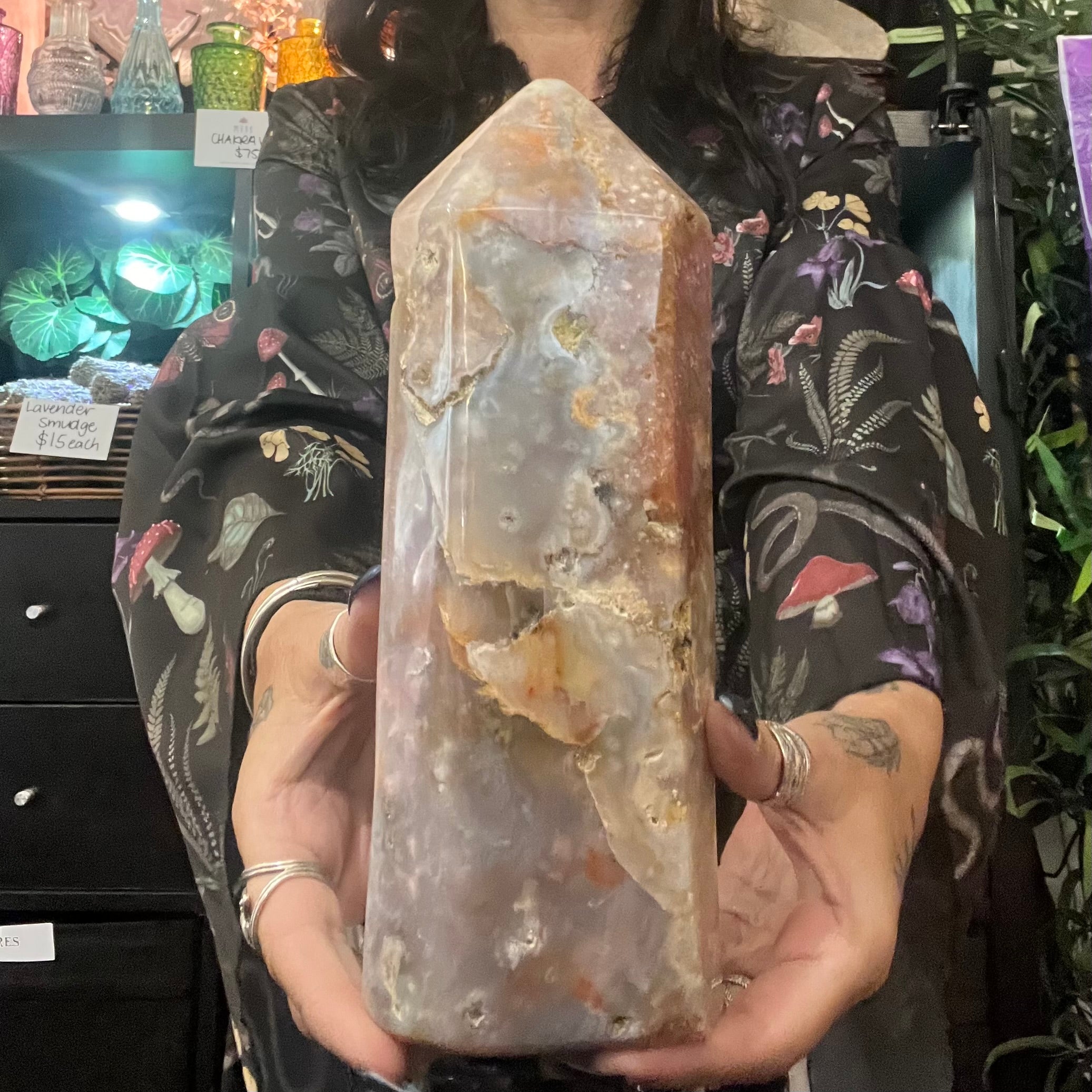 Flower Agate ~ Emotional Support Tower ~ Large