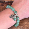 Green Aventurine New Beginnings Bracelet with Hamsa Hand