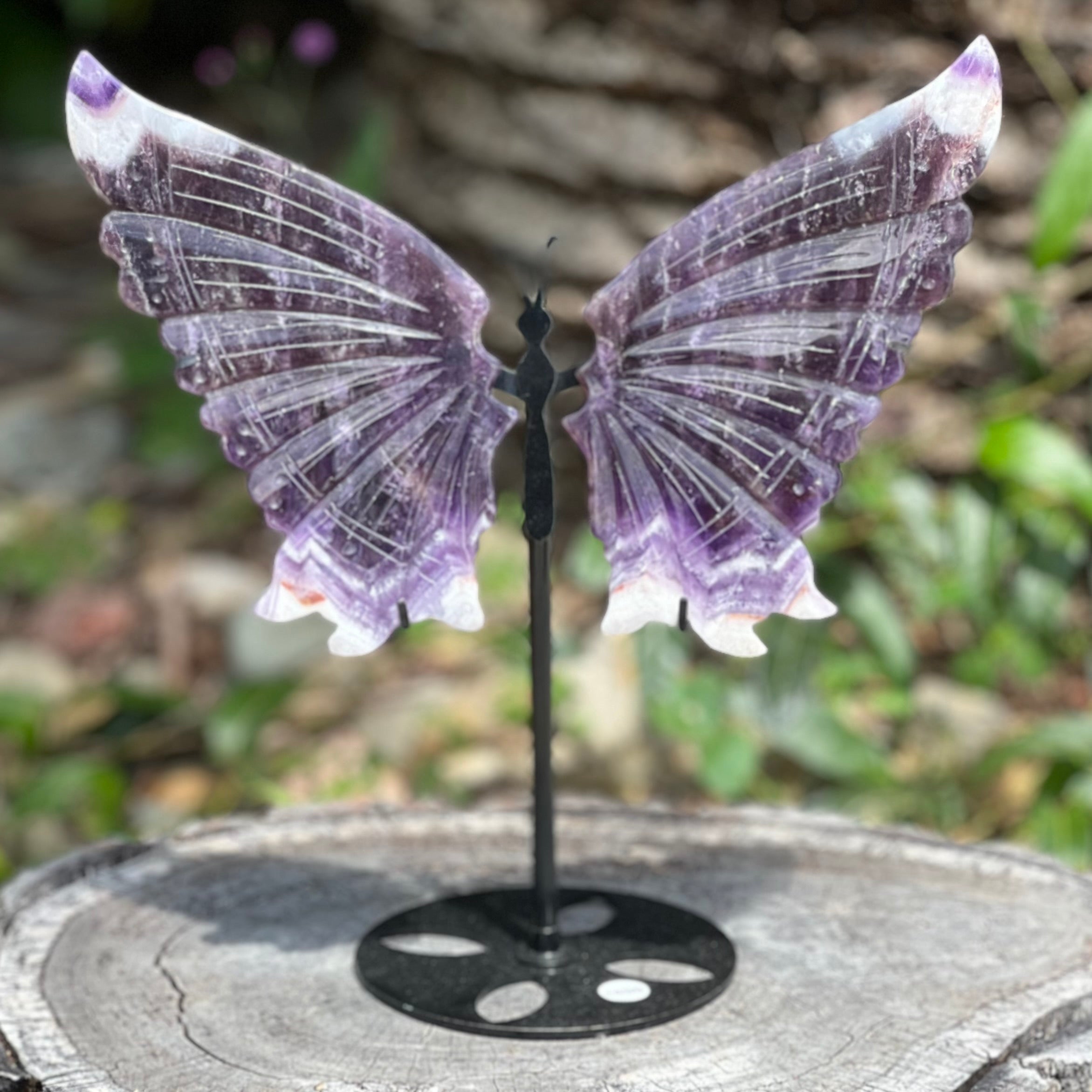 Amethyst Butterfly on Stand