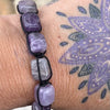 Amethyst Tumbled Adjustable Macrame Bracelet