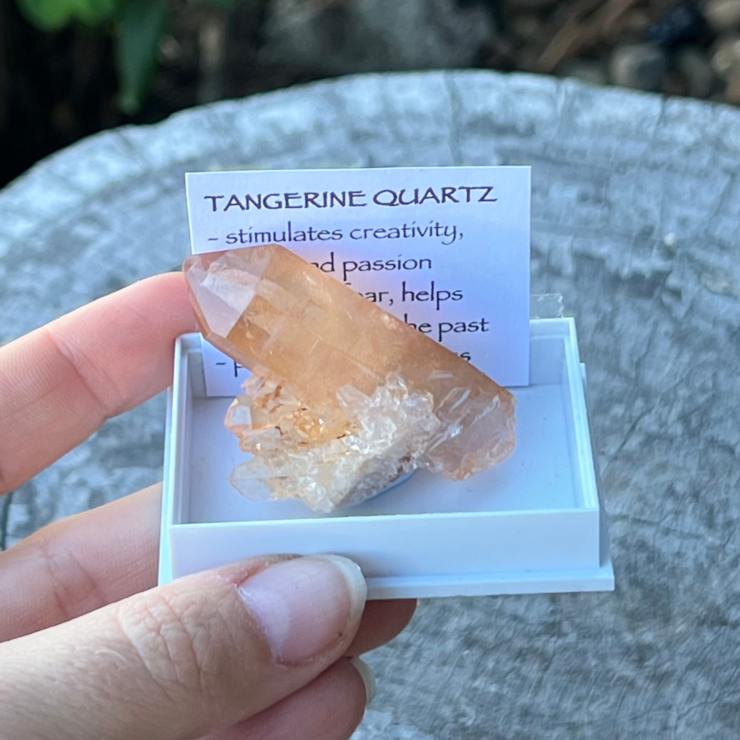 Tangerine Quartz ~ Specialty Boxed Crystal