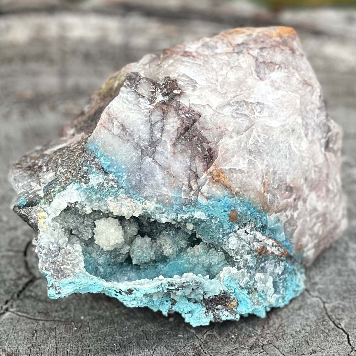 Shattuckite Geode on Matrix