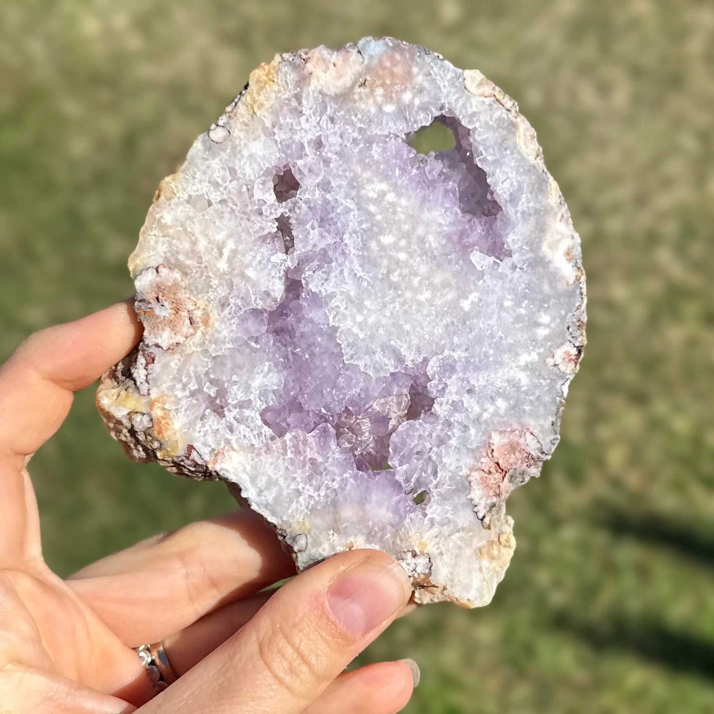 Pink and Purple Amethyst Slab