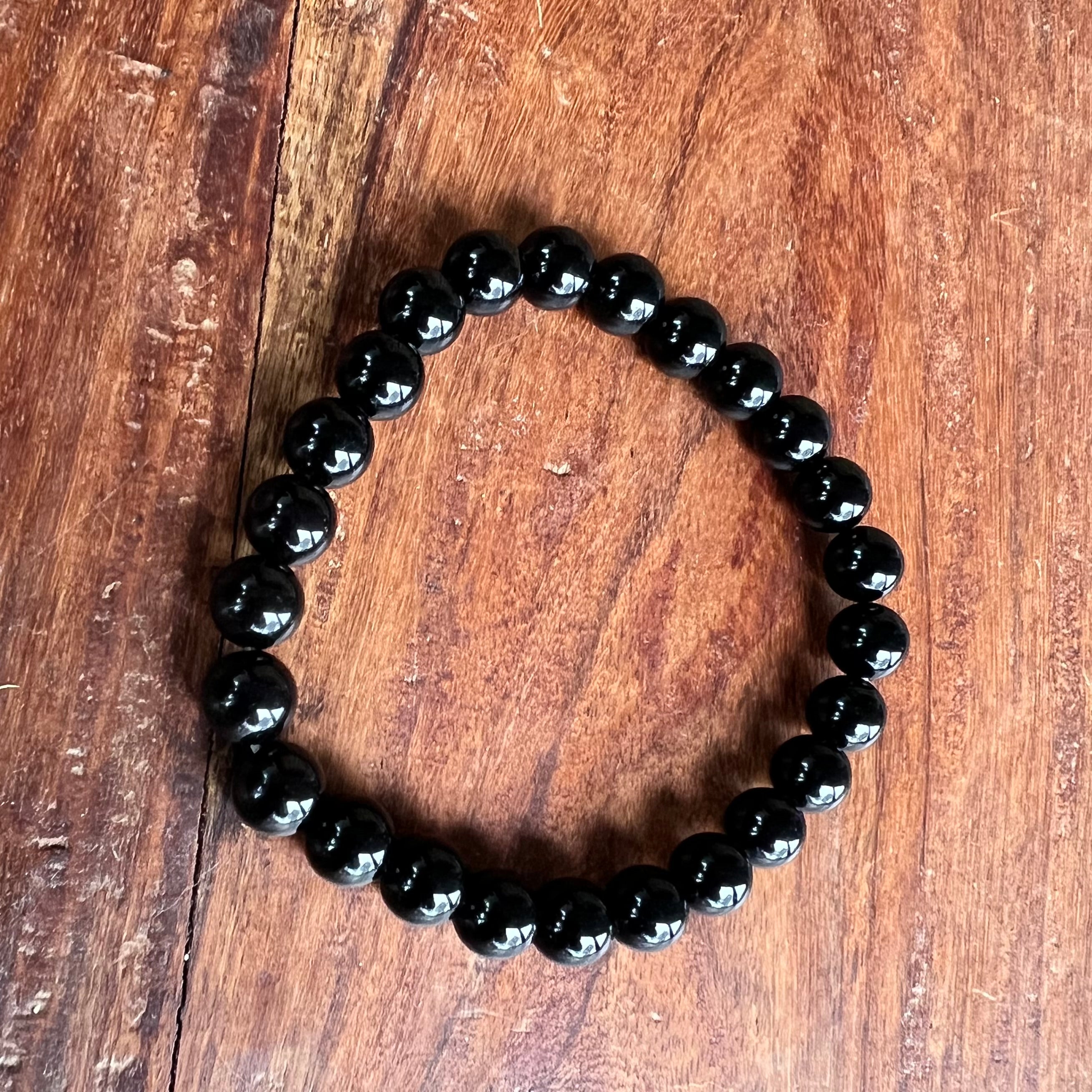 Men’s ~ Black Obsidian ~ Courage & Strength  Bracelet