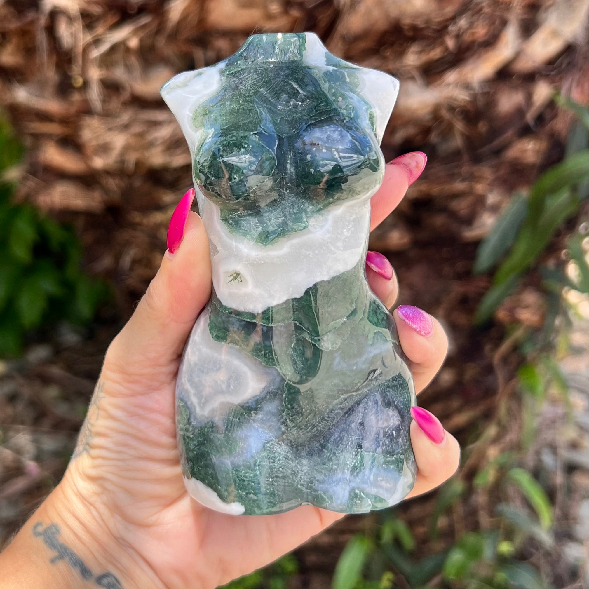 Moss Agate ~ Gaia Goddess ~ Mother Earth (2)