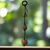 Triple Tiger Eye Macrame Crystal Hanger