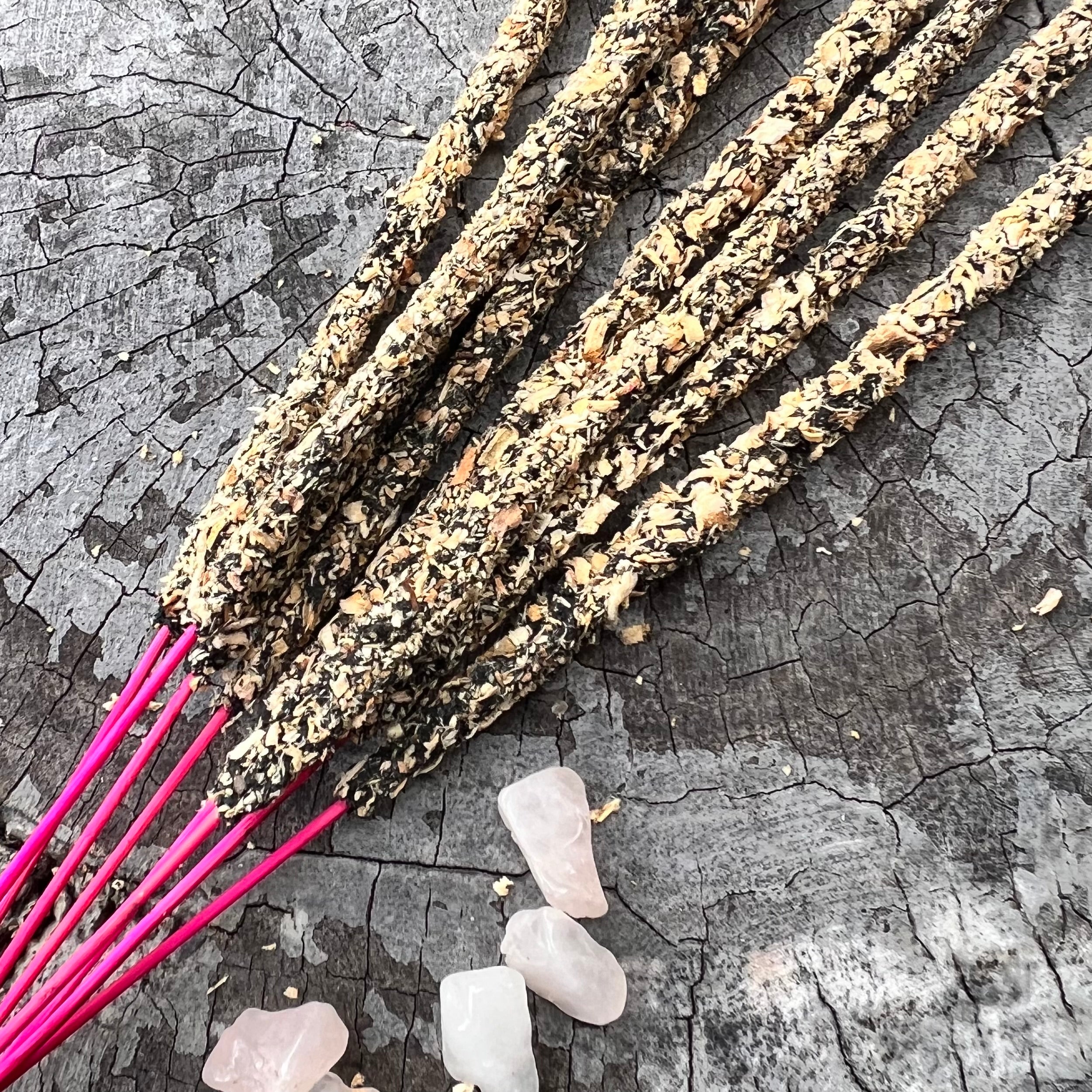 Rose Quartz~ Crystal Scents Smudge Kit Incense