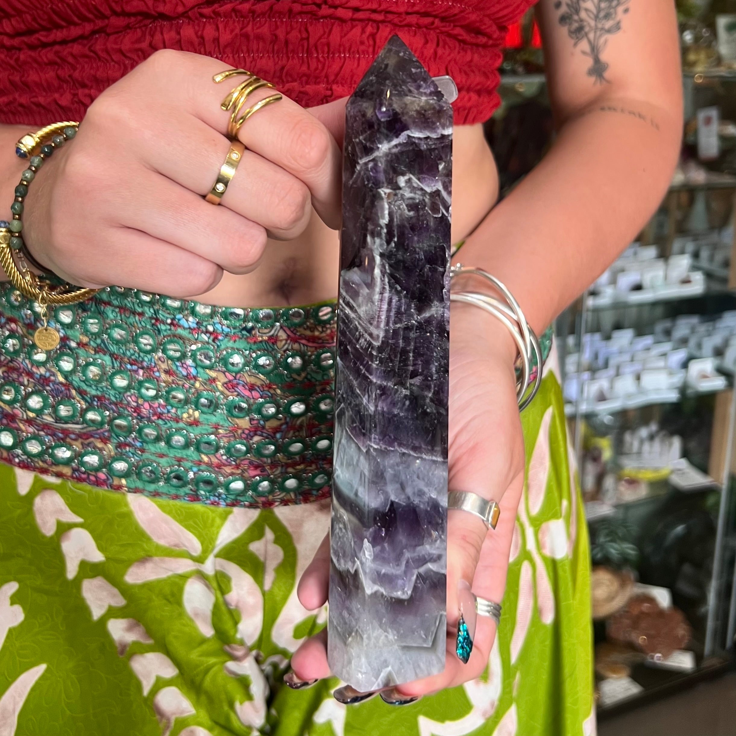 Chevron Amethyst Tower