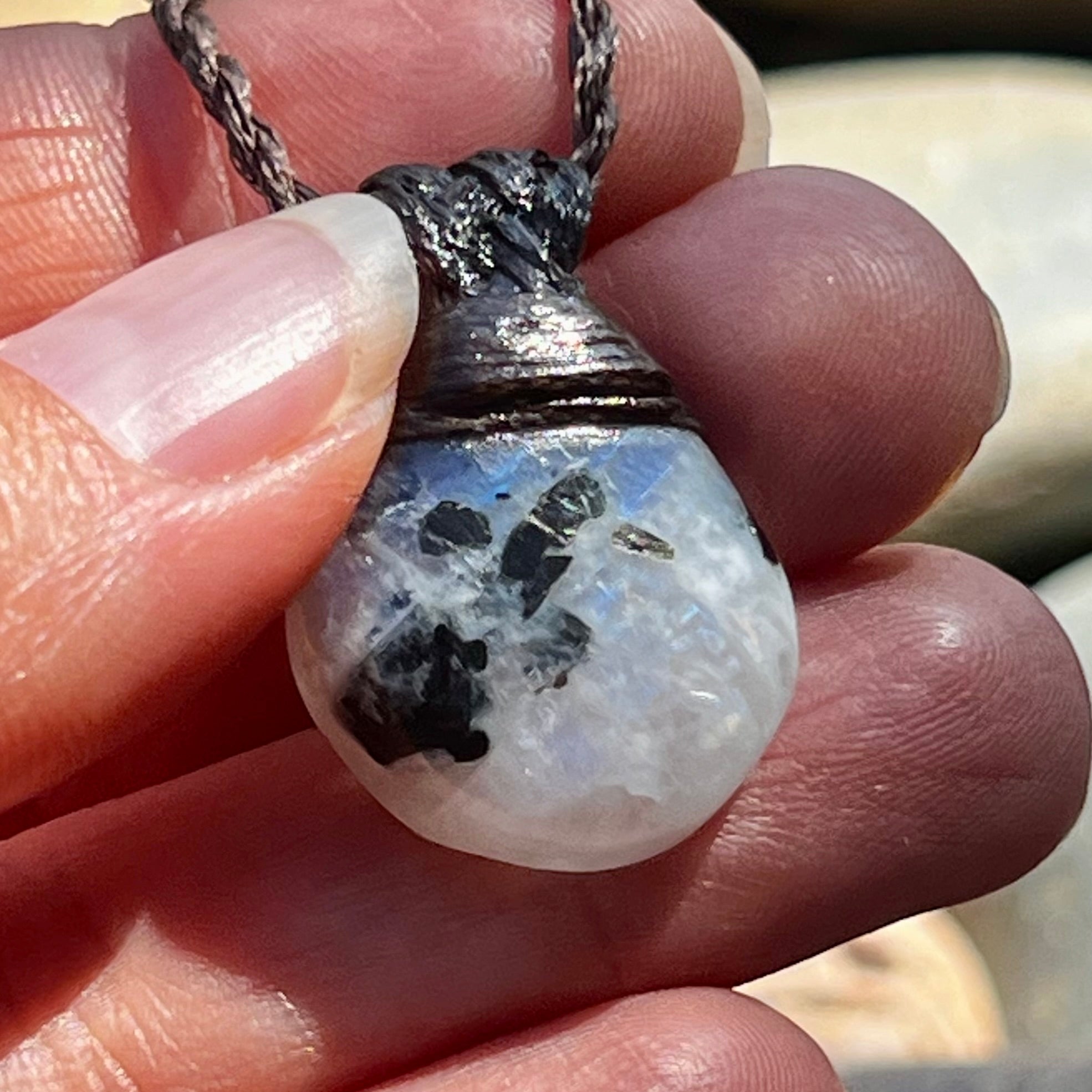 Muse Medicine ~ Rainbow Moonstone ~ Guiding Talisman