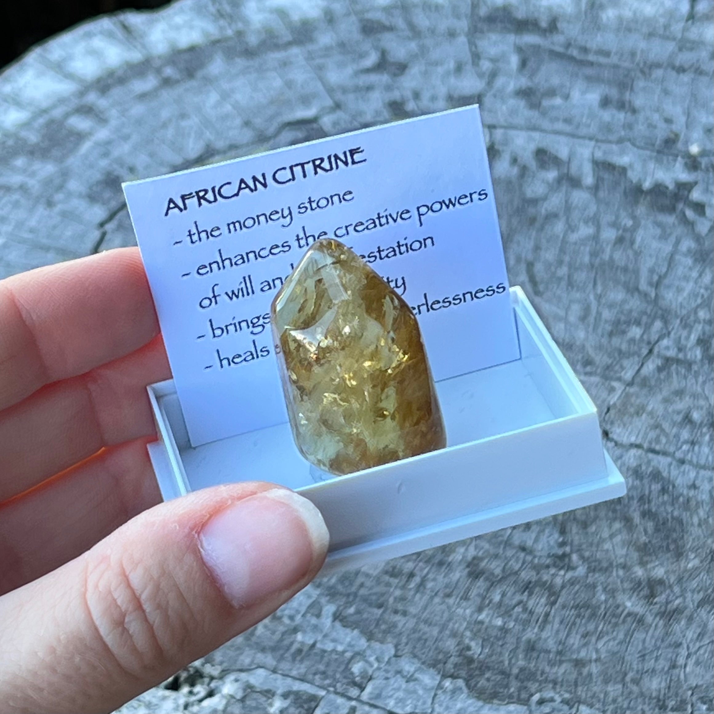 African Citrine ~ Specialty Boxed Crystal