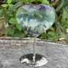 Fluorite Heart - With Stand