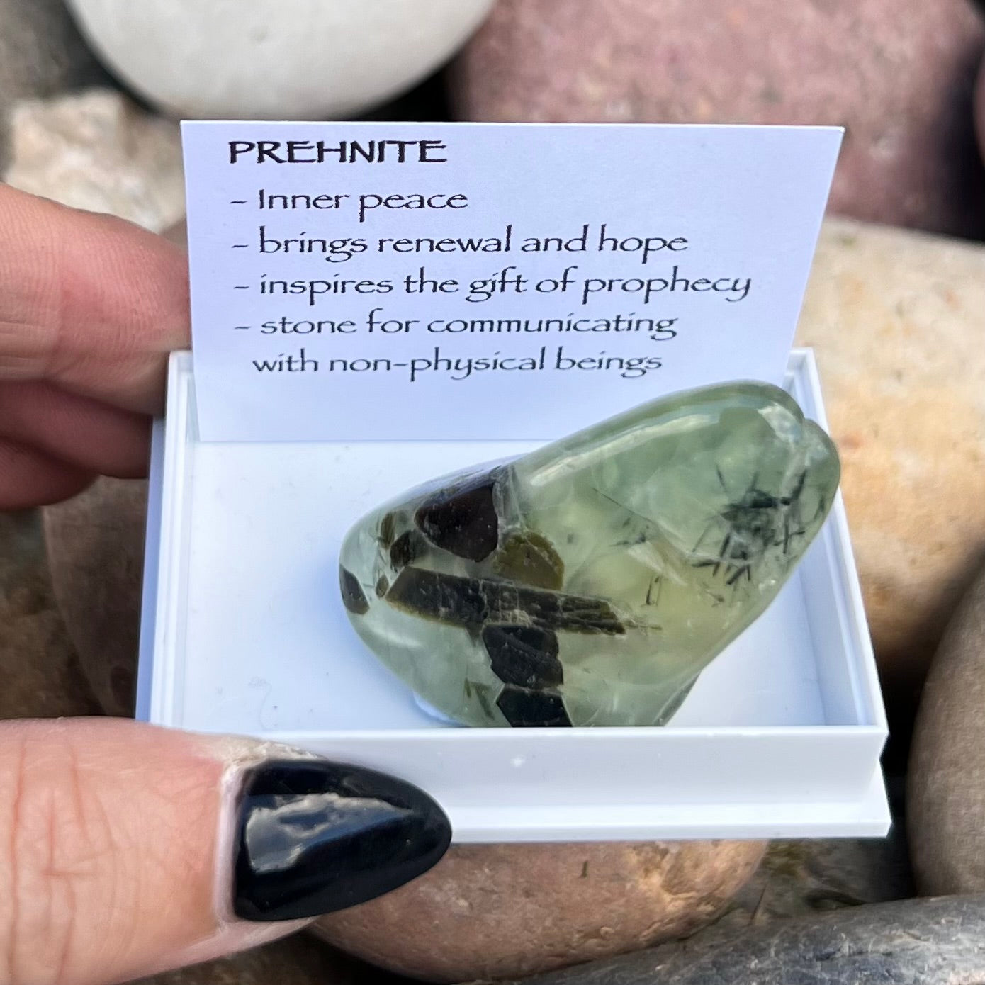 Prehnite ~ Specialty Boxed Crystal