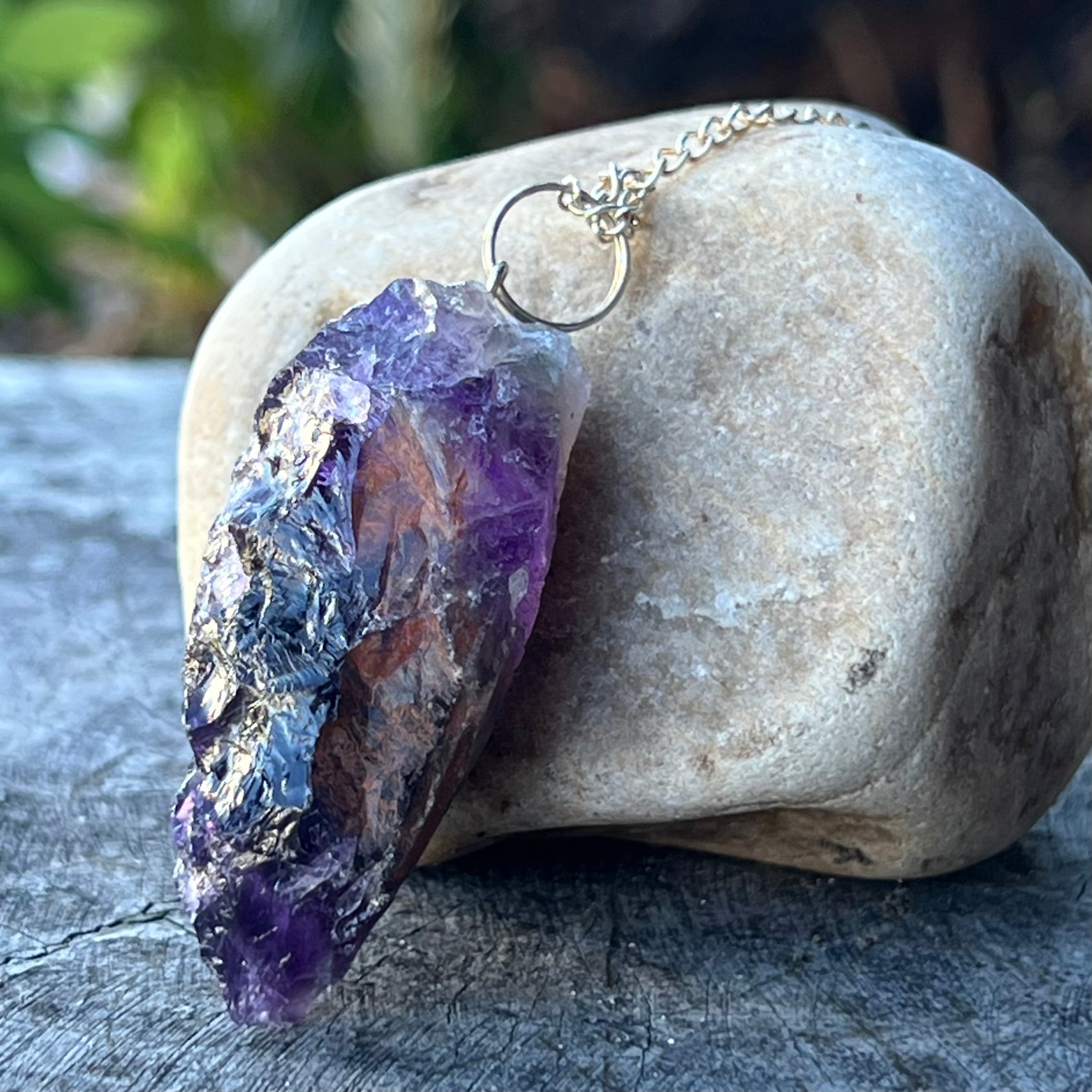 Raw Amethyst ~ Divination Pendulum