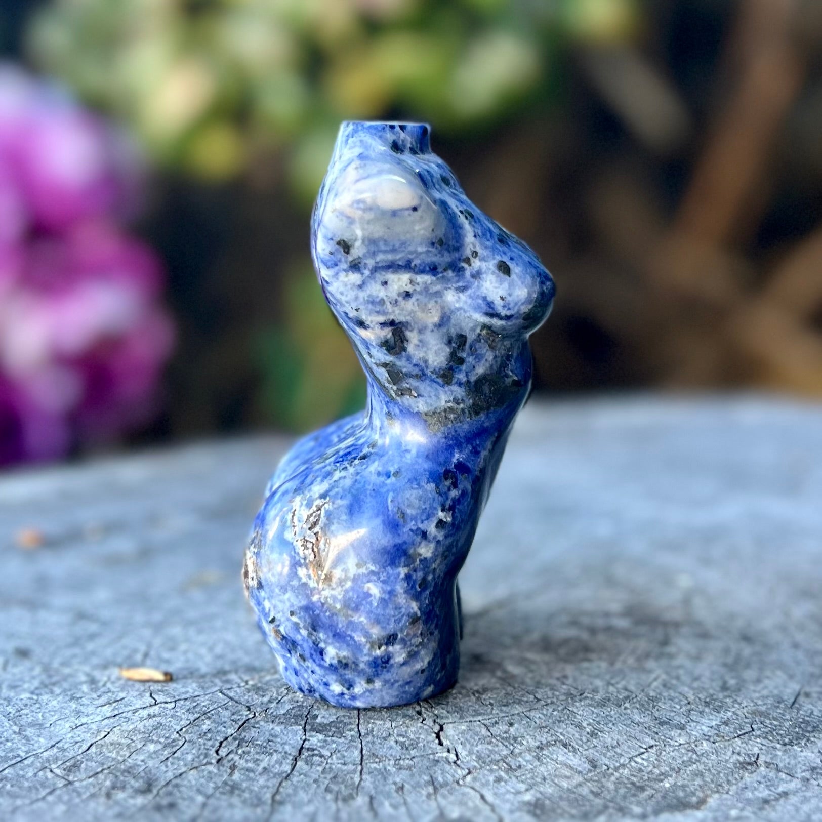 Sodalite Woman Lady Body Carving ~ 1