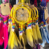 Tree of Life Native Rainbow Dream Catcher ~ Yellow