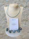 Creative Vibes ~ Collier de perles à facettes en apatite bleue