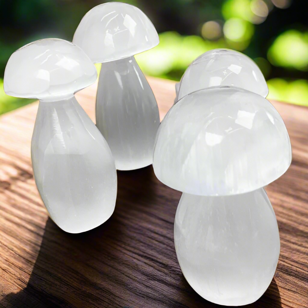 Selenite Mushroom Lamp