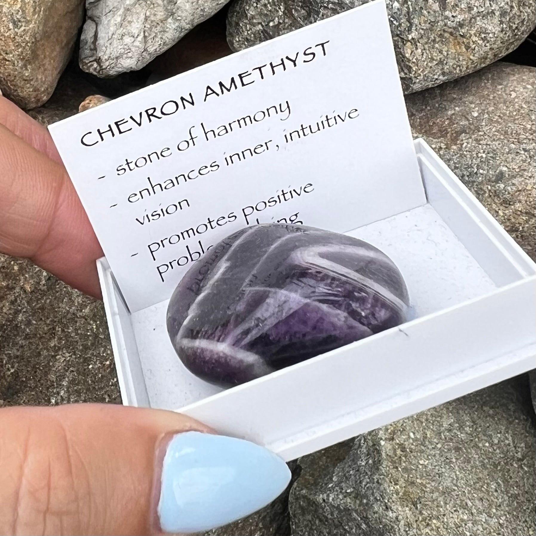 Chevron Amethyst ~ Specialty Boxed Crystal