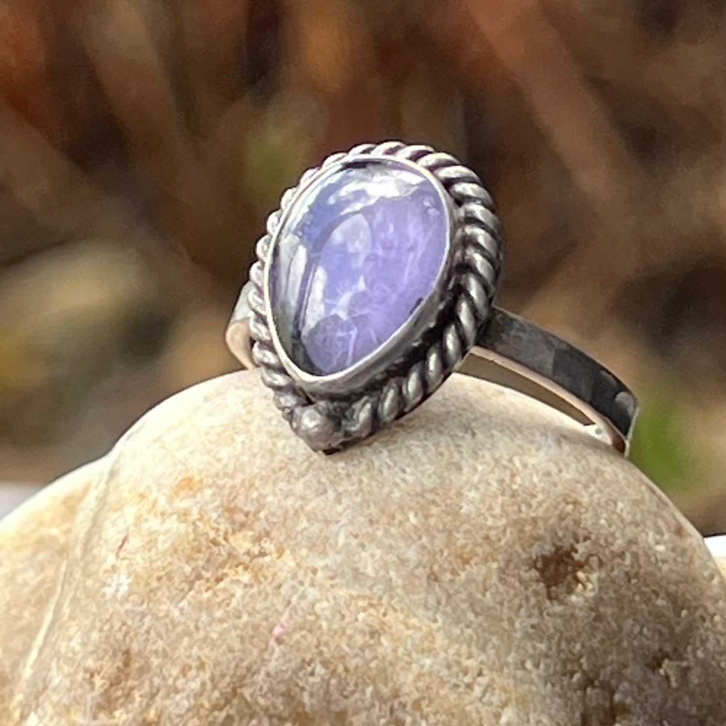 Amethyst Sterling Silver Ring ~ 6