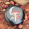 Dark Forest Compact Mirror ~ Crescent Moon Red