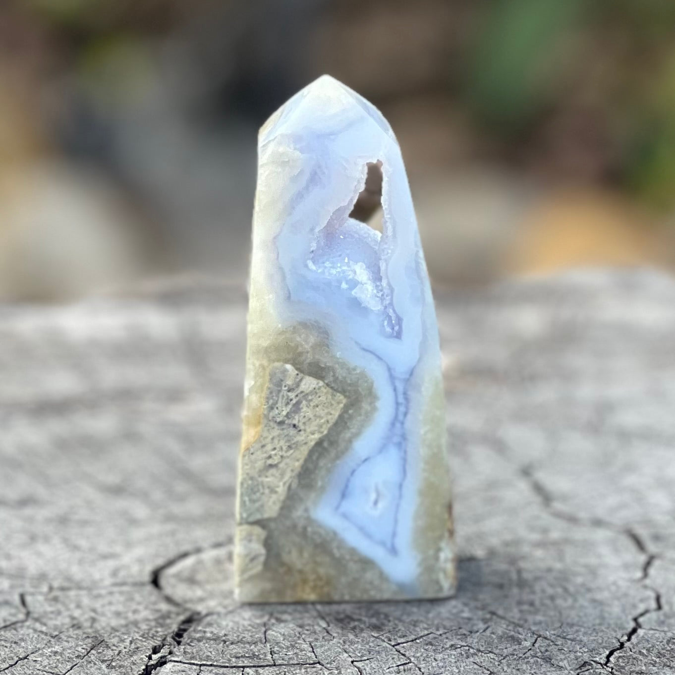 Blue Lace Agate Tower