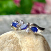 Sapphire ~ Sterling Silver Ring ~ Size 9